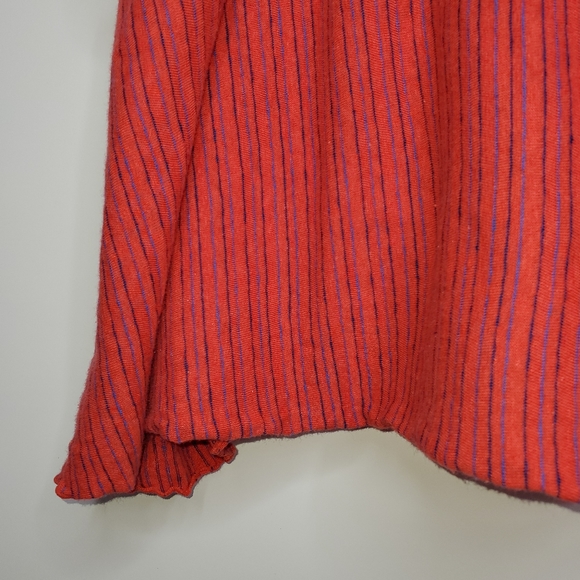 WE THE FREE PEOPLE Coral Red Americana Striped Linen Combo Tank Top Size XS - Picture 4 of 7